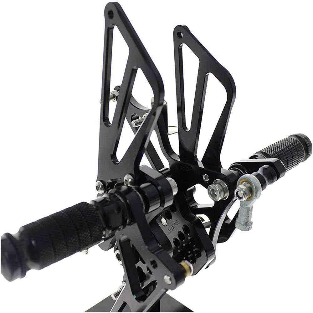 Black Rearset Foot pegs Rear Set For Suzuki GSXR 1000 2007-2008 K7 K8 - TDRMOTO