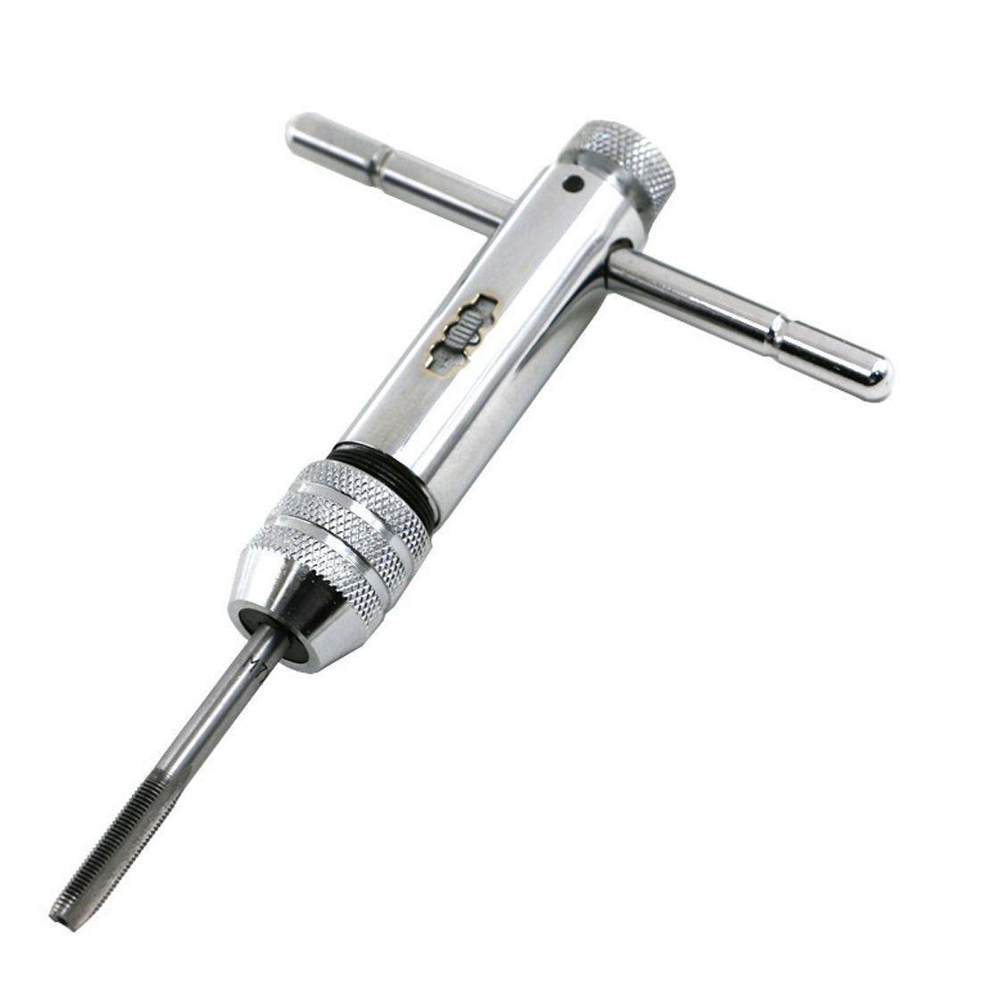 Tap And Die Reversible T Bar Handle Ratchet Wrench M5-M12 Holder set Kit - TDRMOTO