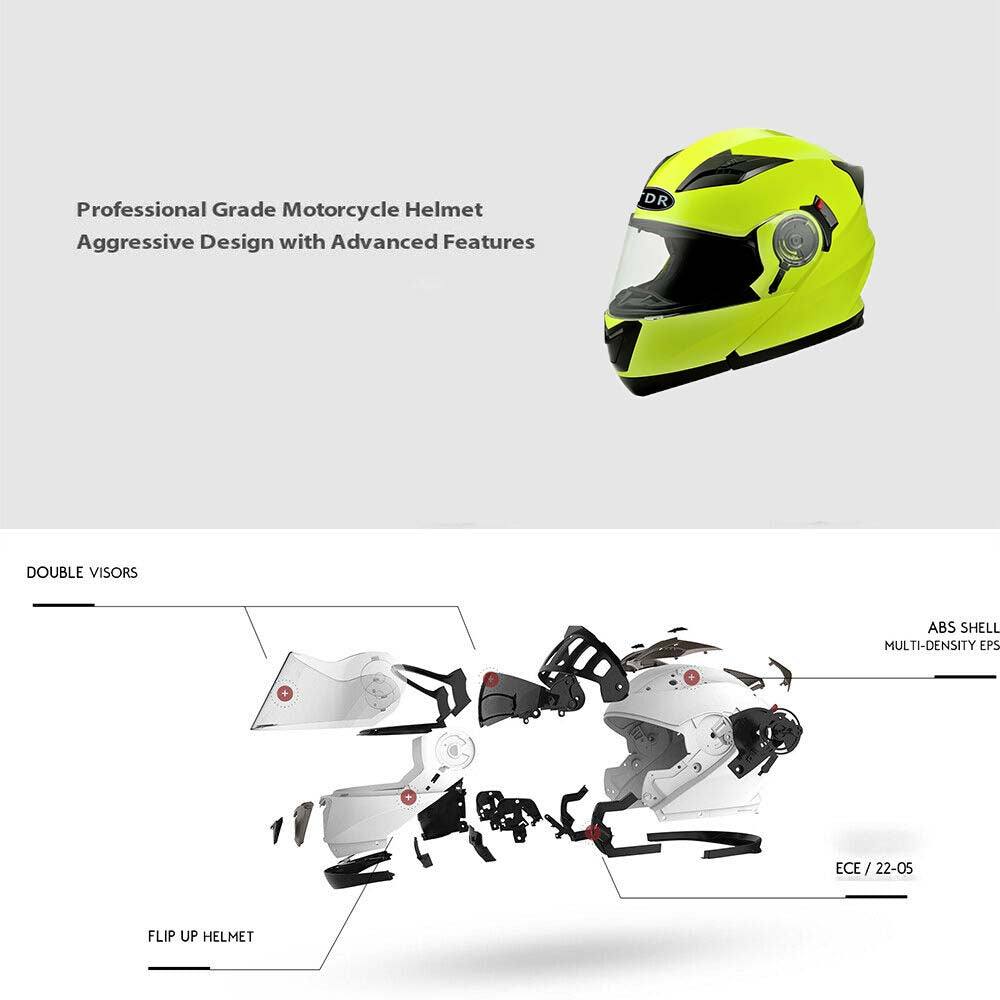 TDR Green Motorcycle Helmet Adult ECE 22.05 - TDRMOTO