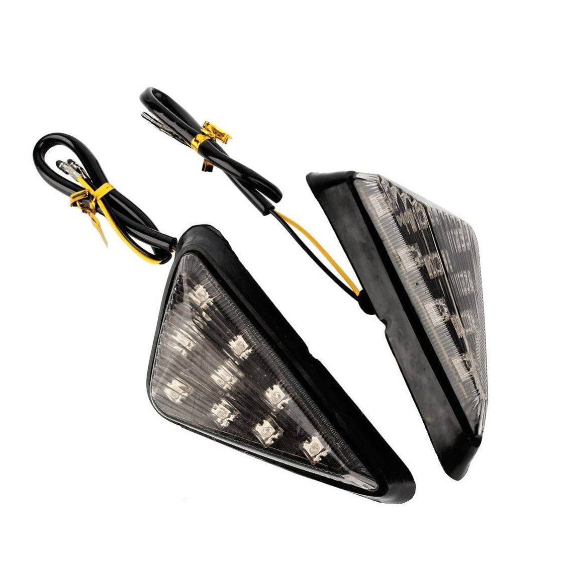 Motorcycle LED Turn Signals LED Lights Indicators Flashers For Yamaha R1 R6 R3 - TDRMOTO