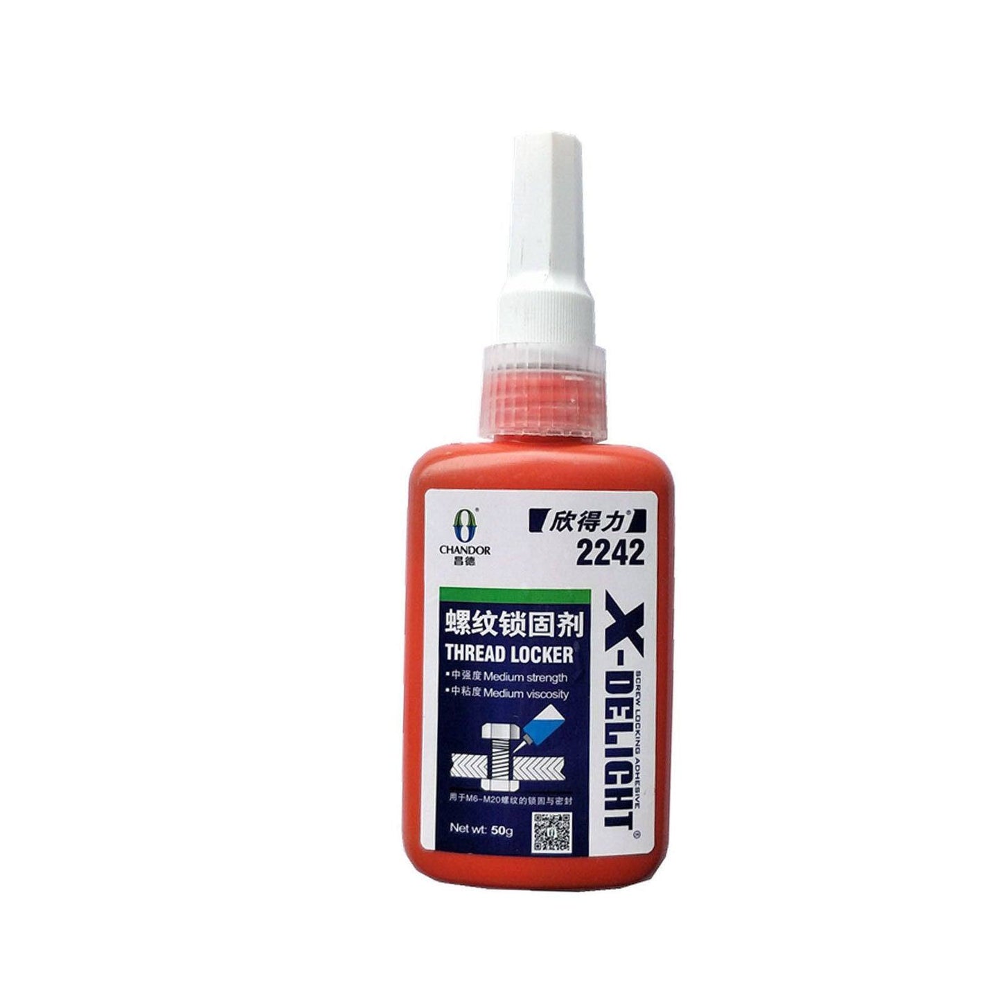 2 x Medium Strength Blue Threadlocker Replace Loctite Instant Adhesive Industrial Super Glue - TDRMOTO