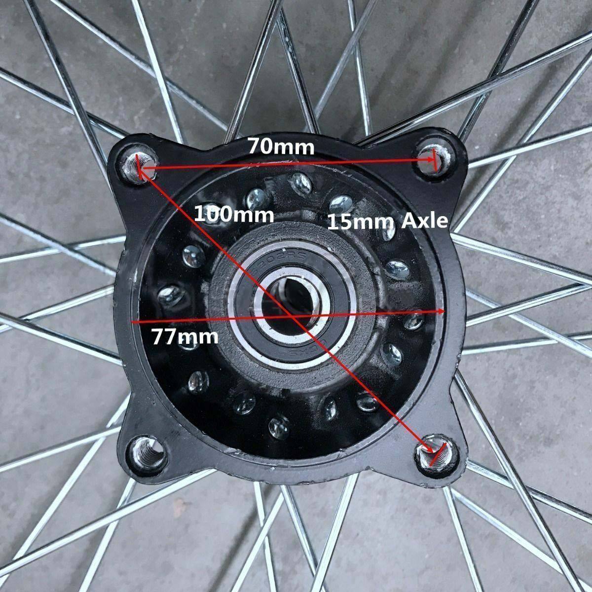 17 Inch 1.60 x 17" Front Rim 15mm Axle 140cc 150cc Dirt Pit Trail Bike big foot - TDRMOTO