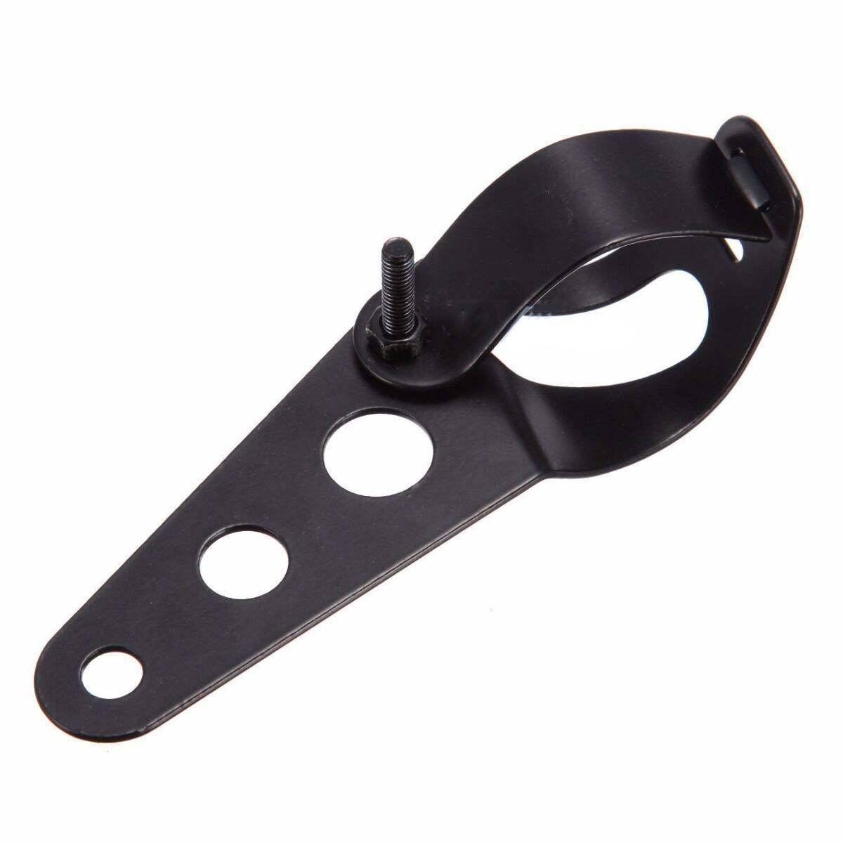 Black 37-45mm Motorcycles Headlight Headlamper Mount Holder Brackets For Harley - TDRMOTO