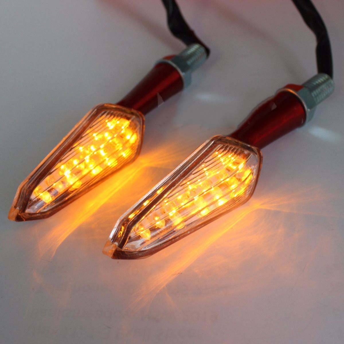 4pcs Motorcycle Indicators LED Red Turn Signal Fits Honda CB1300 CB 1300 R F - TDRMOTO
