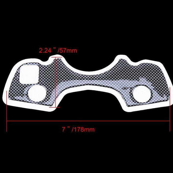 Triple Tree Top Clamp Decal Sticker Cabon Fiber Look Fit SUZUKI GSXR1300 08-12 - TDRMOTO