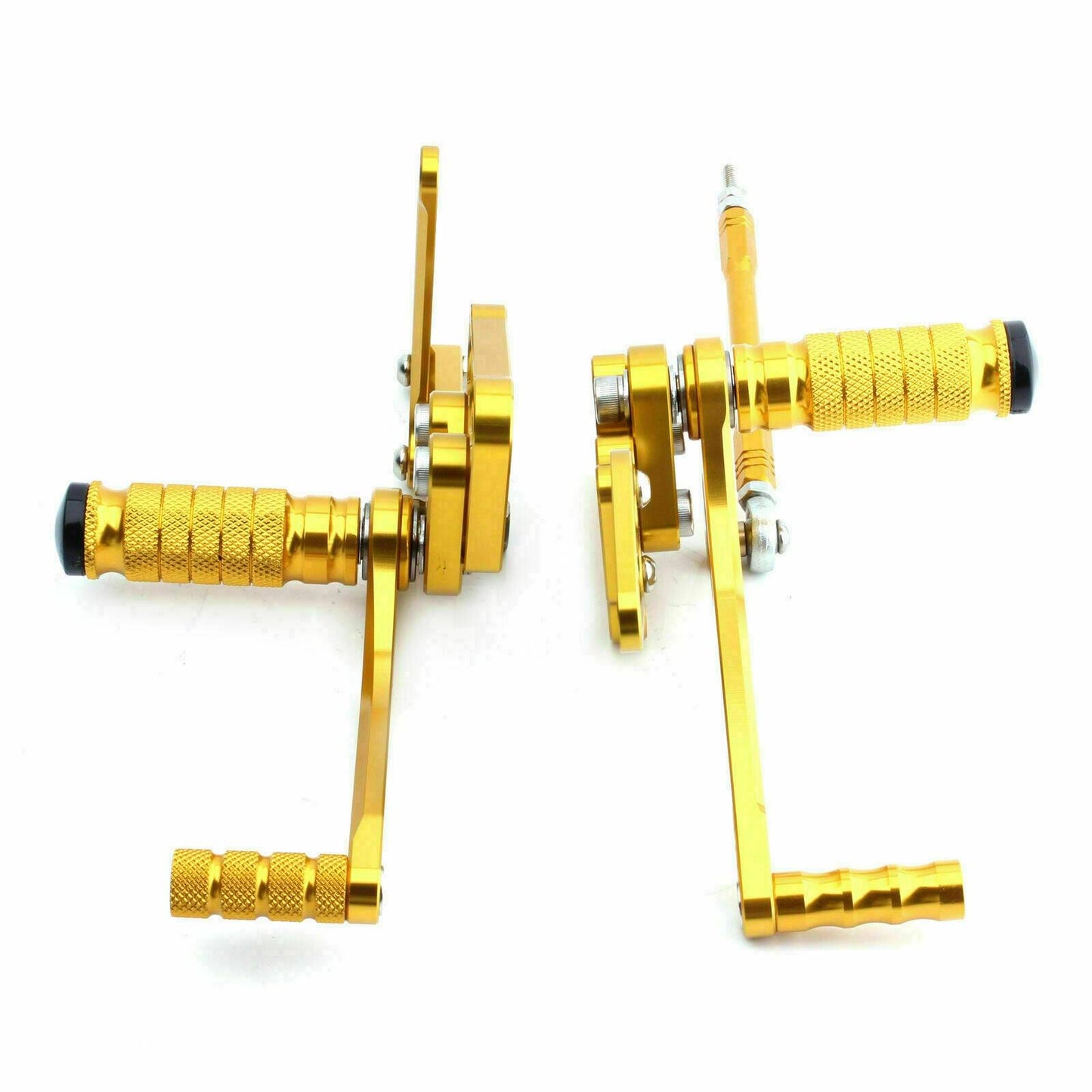 Suzuki GSXR1000 2005 2006 CNC Adjustable Rear Sets Black Rearsets 05 06 Gold - TDRMOTO