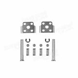 Silver Rear Foot Peg Footrest Footpeg for Kawasaki ZX636 ZX-6R ZX-9R ZX10R ZX12R - TDRMOTO