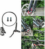 MTB Mountain Bike Hydraulic Disc Brake Levers Caliper Front Rear Set Black - TDRMOTO
