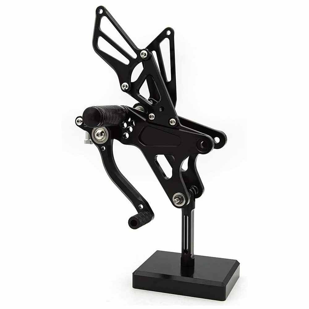 CNC Adjustable Rearset Foot Rest Pegs 4 Yamaha YZF R1 2009-2014 BLACK - TDRMOTO