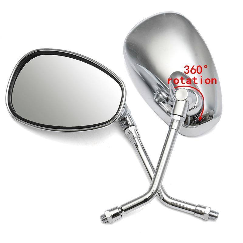 Chrome 10mm Rear View Side Mirrors 4 Hyosung GV250 Aquila AU STOCK - TDRMOTO