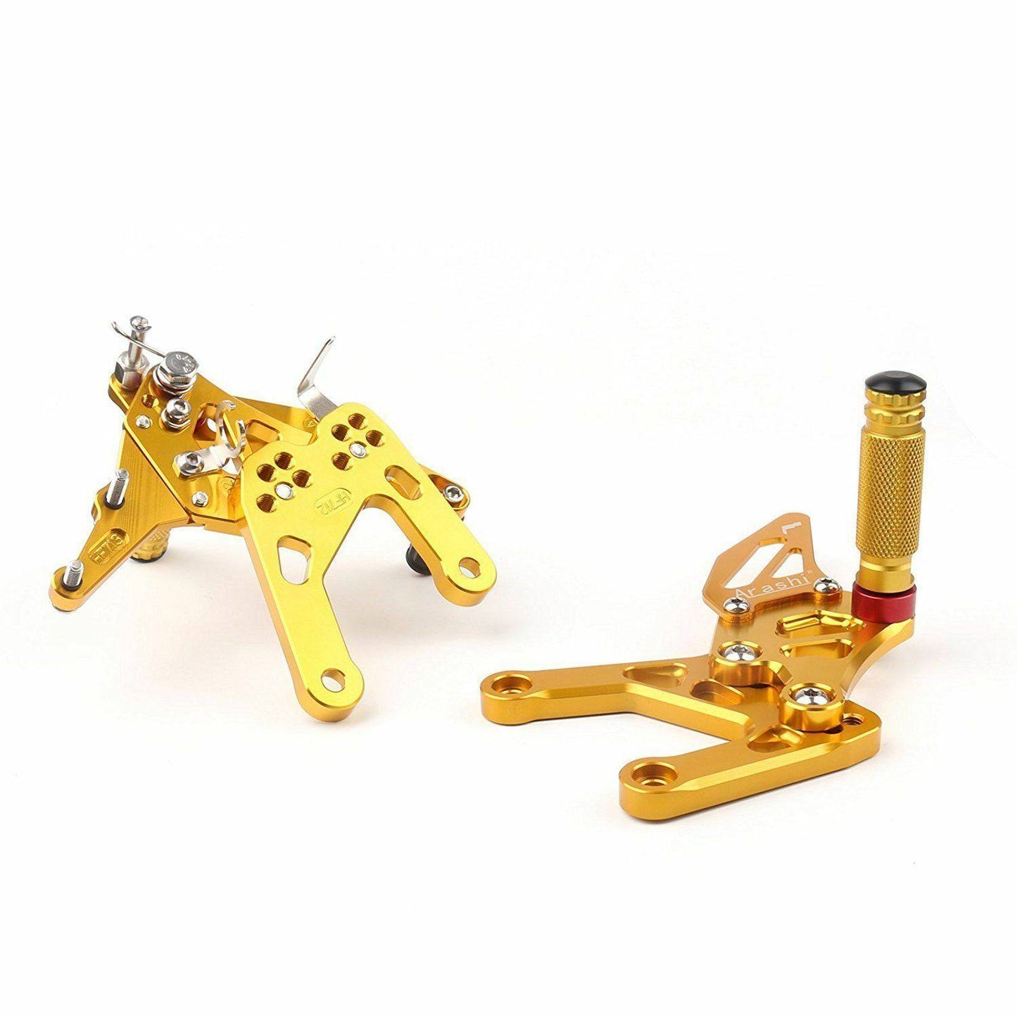 2015 2016 Yamaha YZF R1 GOLD Adjustable Rear Sets Footpegs Rearset - TDRMOTO