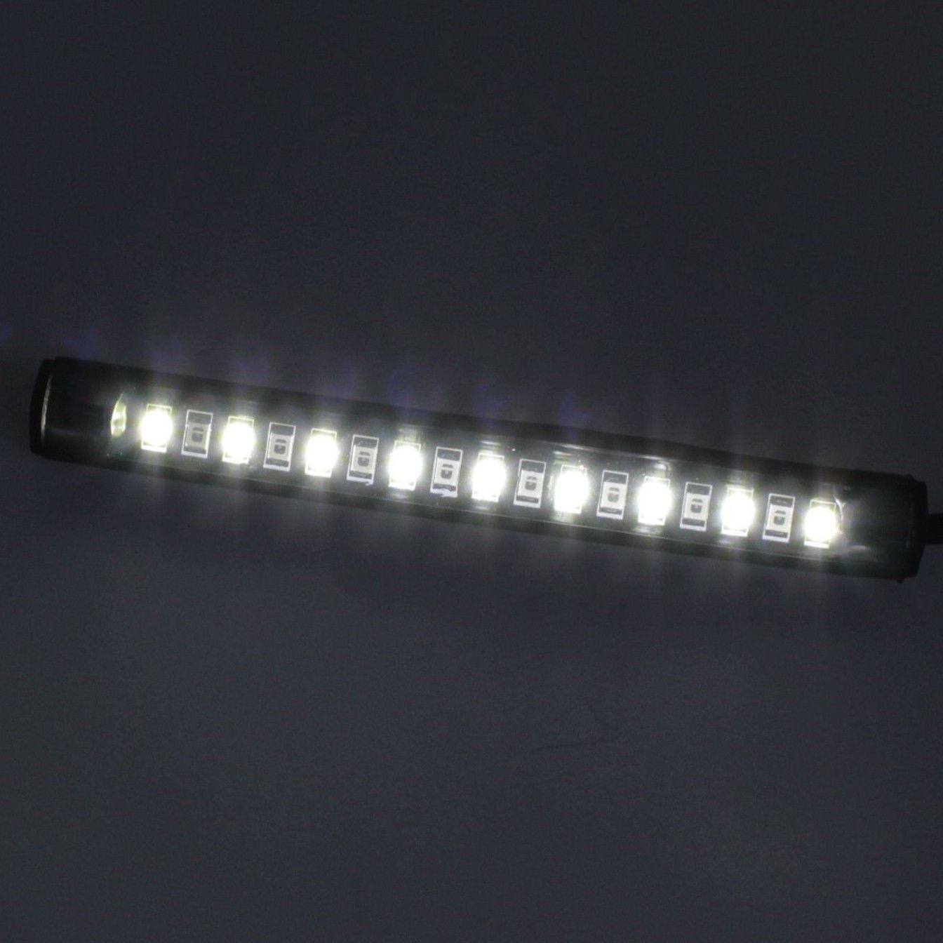 2pcs Car Motorcycle 17 LED Strip Light Tail Turn Signal Indicator Amber/White - TDRMOTO