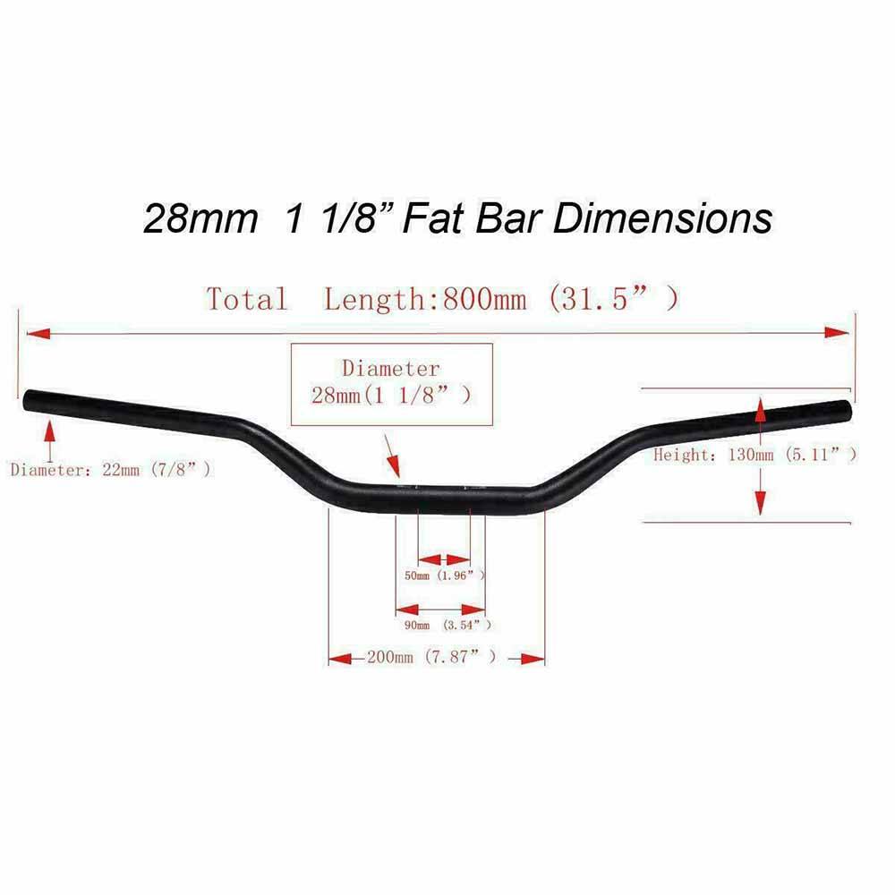 28mm Universal Fit Handlebar For Dirt Bike Off Road Honda Kawasaki Yamaha Suzuki KTM - TDRMOTO