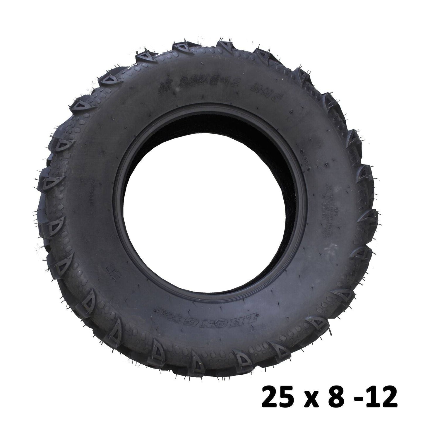 2pcs 25x8-12" & 2pcs 25x10-12" Tyres 6ply For Off Road Quad ATV Farm Dirt Bike - TDRMOTO