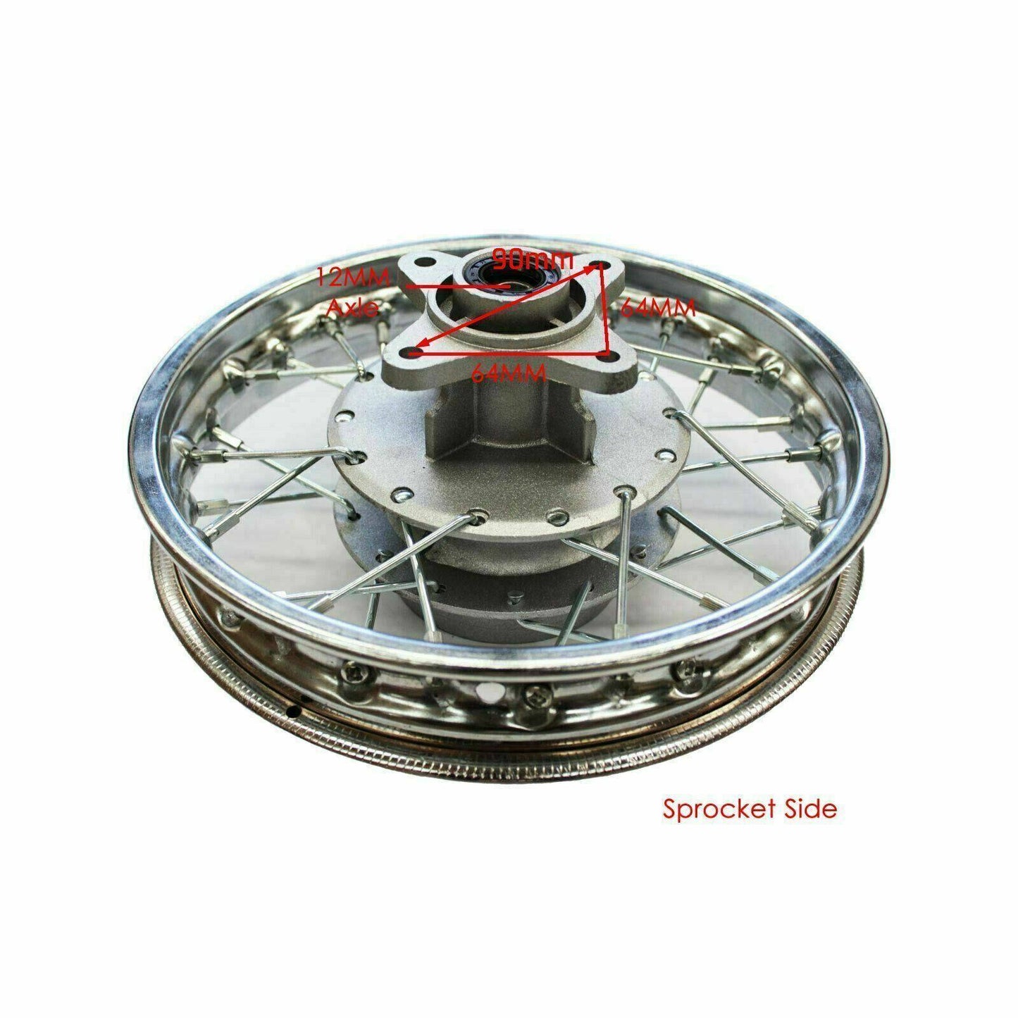 2.50-10 Inch Rear Wheel Rim Drum brake for CRF50 XR50 TTR50 Dirt Pit Bike - TDRMOTO