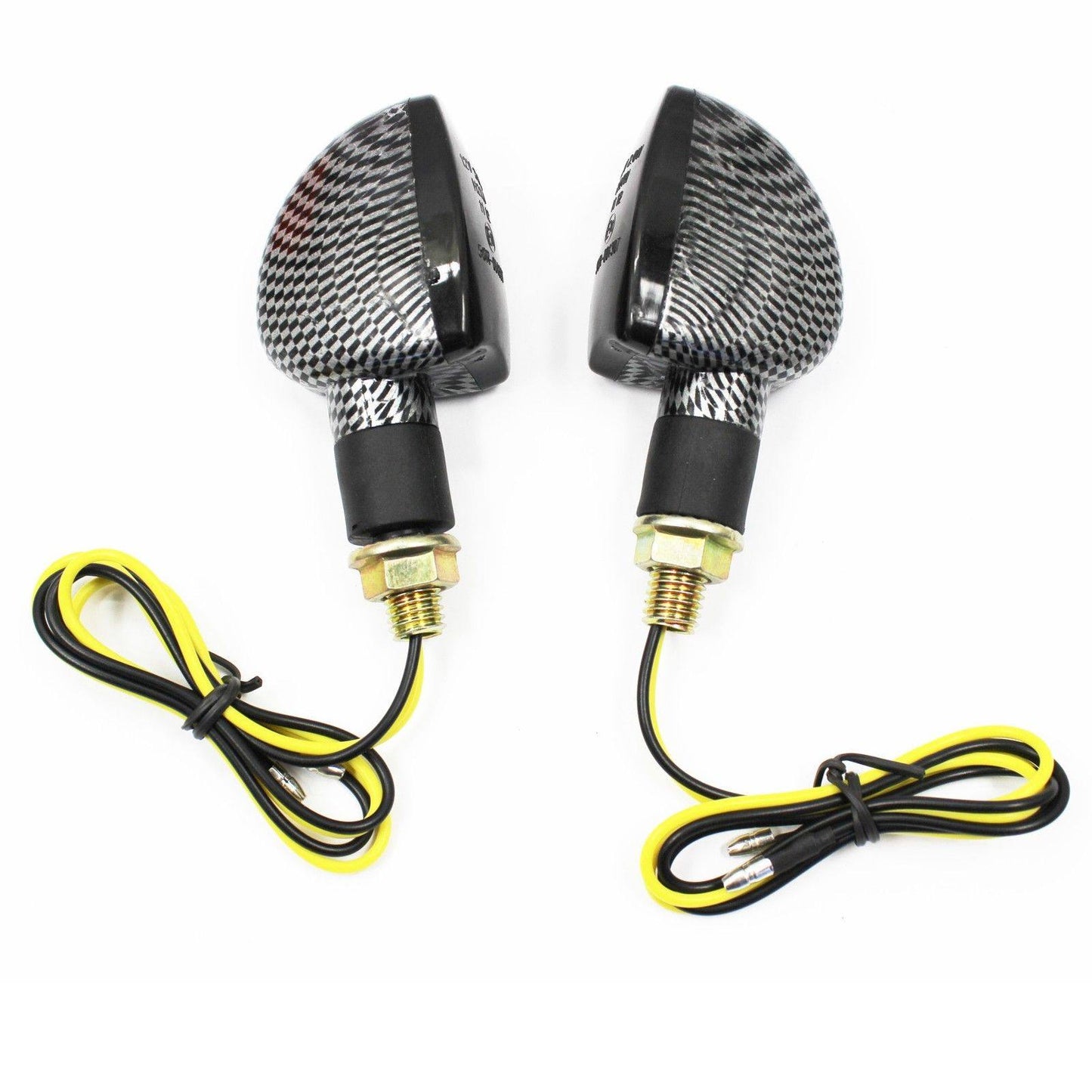 4x Carbon LED Turn Signal Indicators Blinker Amer Lights For KTM 525 EXC Racing - TDRMOTO