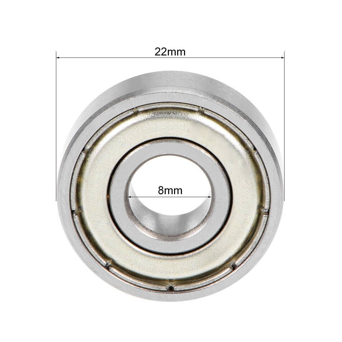 608ZZ Deep Groove Ball Bearing 22mm x 8mm x 7mm - TDRMOTO
