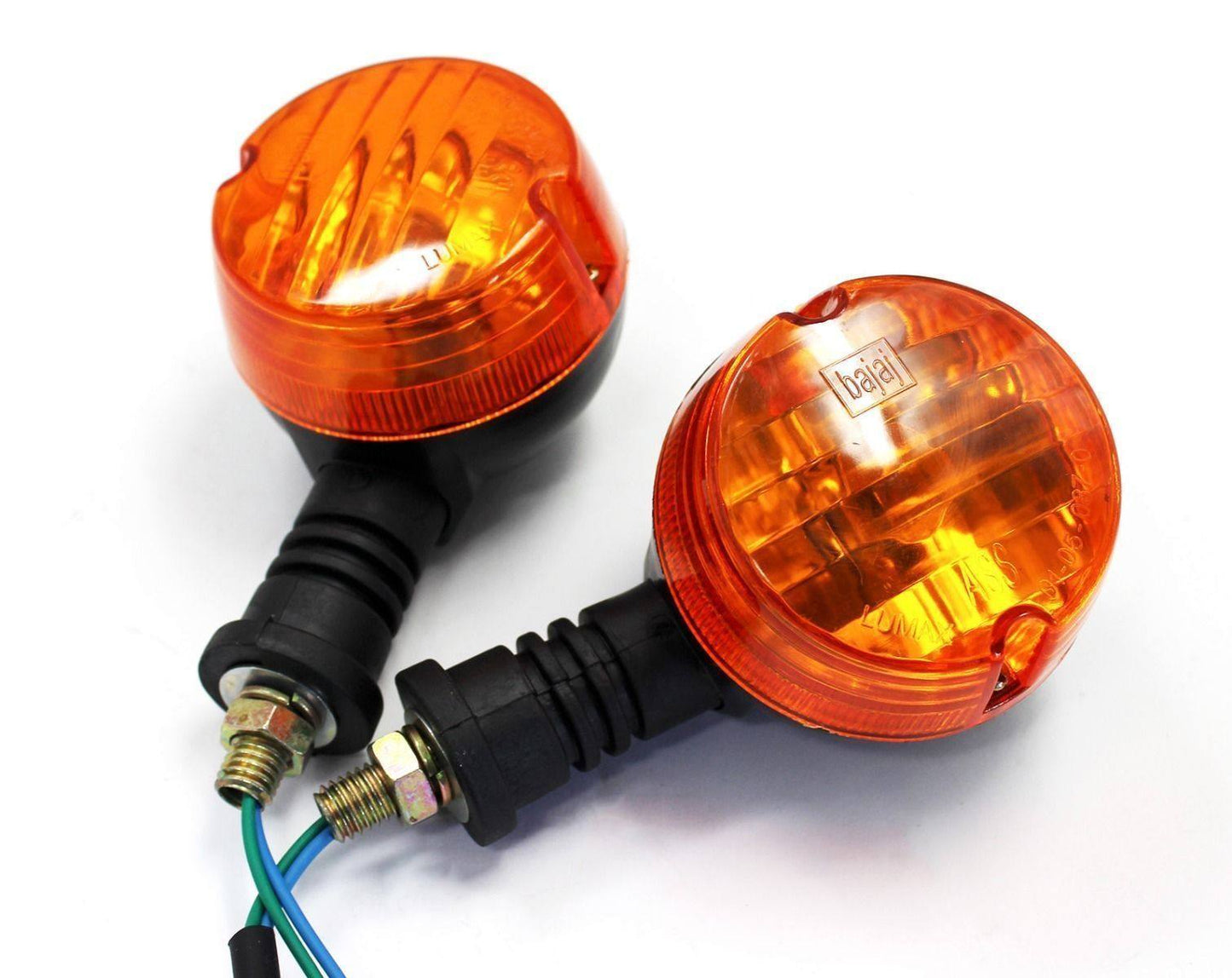 4x 12V Classic Motorcycle Bike Blinkers Turn Signal Indicator Light Amber - TDRMOTO
