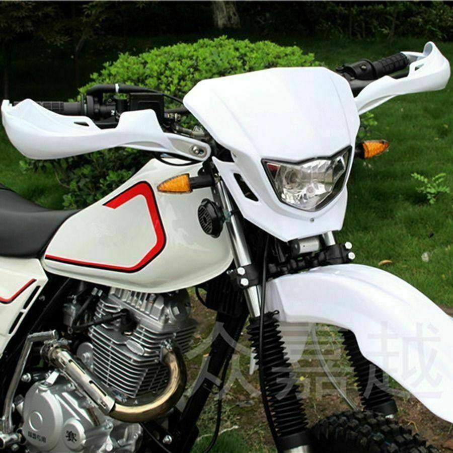 WHITE Motocross Hand Guards Motorcycle Dirt Bike Atv handguards for 22 28mm Bar - TDRMOTO