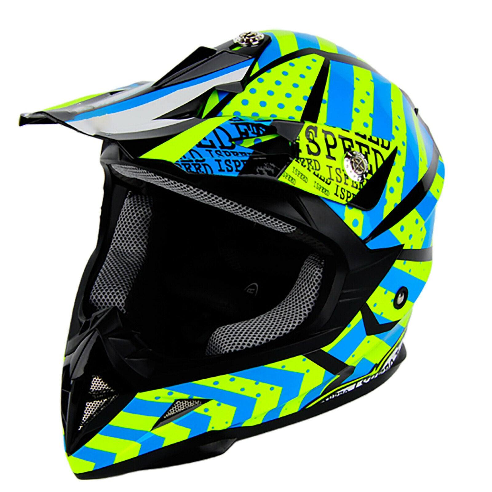Green Off Road Motocross Adult Helmet ECE22.06 Australia Standard - TDRMOTO