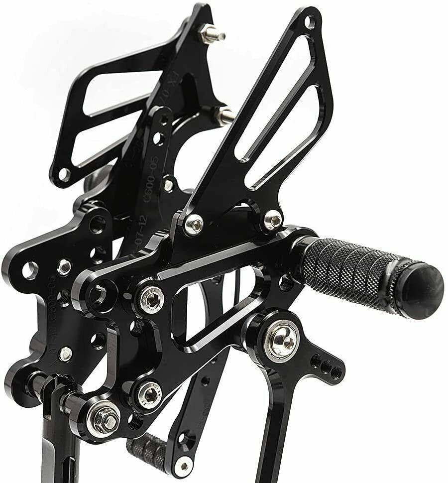 Black Rearset Foot pegs Rear set For Honda CBR 600 RR 2007-2008 07 08 - TDRMOTO