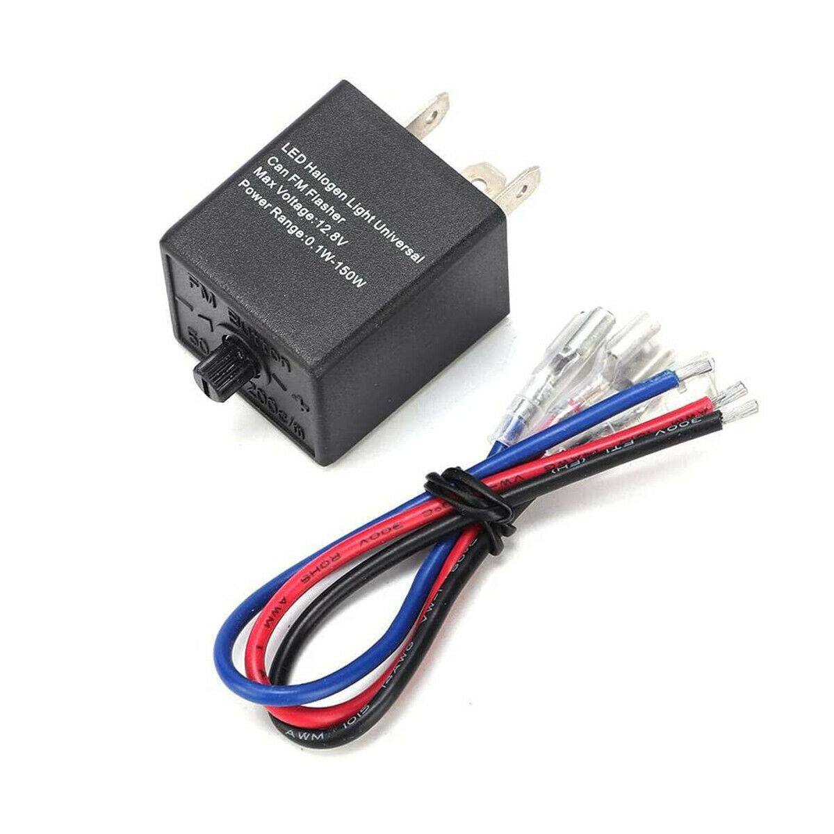 3-PIN LED Flasher Relay Turn Signal Light Blinker For Automotive Motorcycle - TDRMOTO