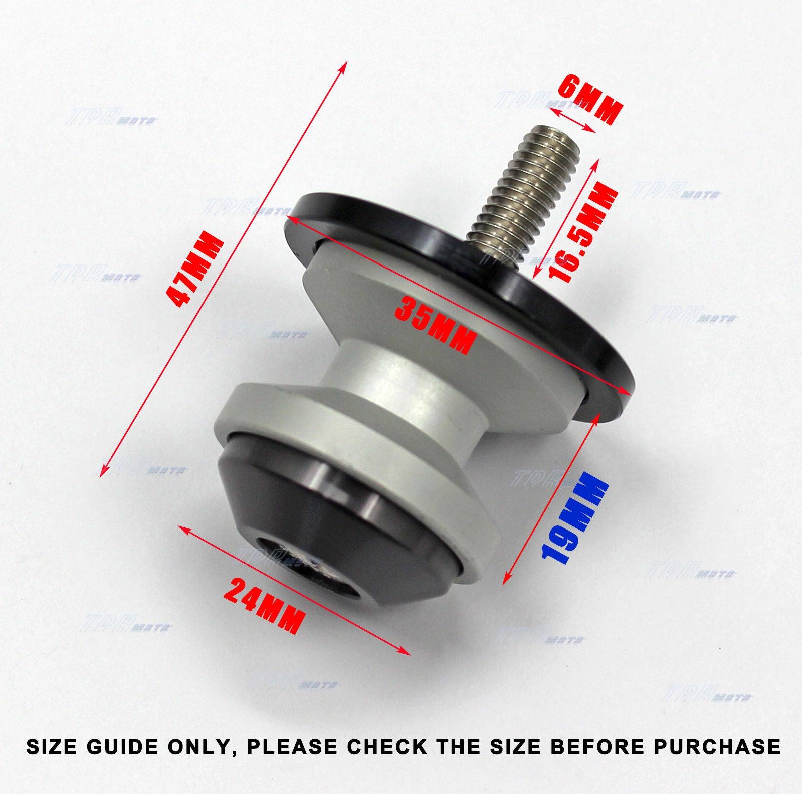 CNC 6mm Swing Arm Spool Slider Stand for Yamaha R1 R6 YZF R1 2000-2014 R6 99-15 - TDRMOTO