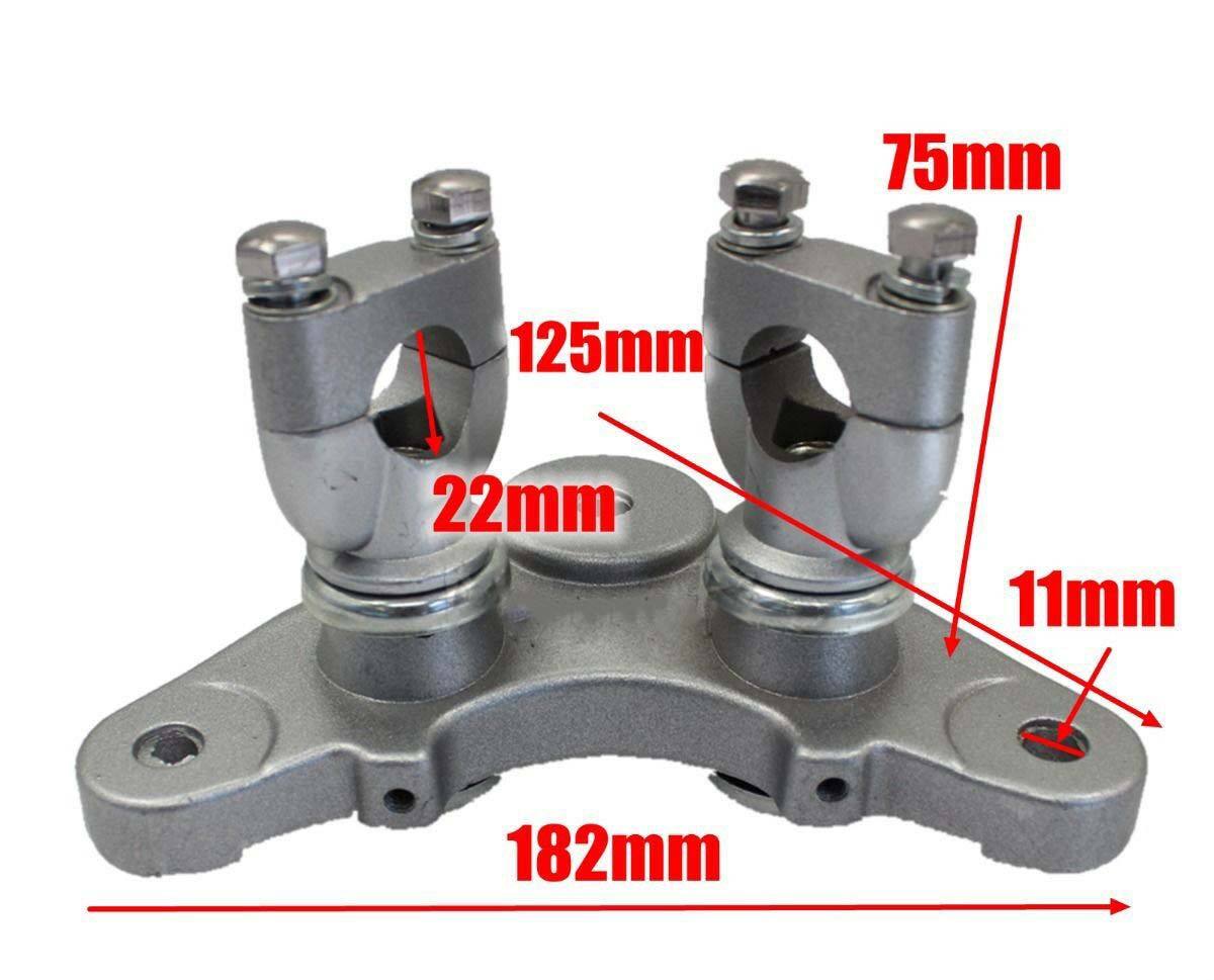 50cc 70cc Mini Dirt Bike Triple Tree Set Handlebar Riser Clamps Binocular Forks - TDRMOTO