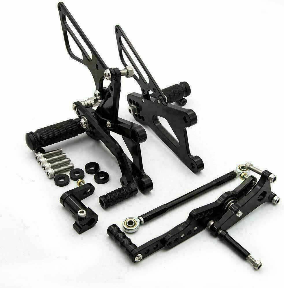 Black Rearset Foot Pegs Rear Set For Triumph DAYTONA 675/STREET TRIPLE 2006-2012 - TDRMOTO