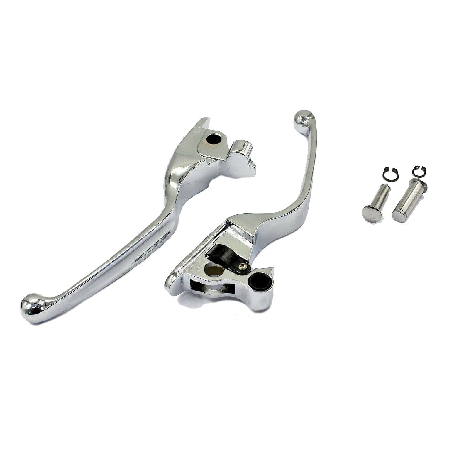 Chrome Brake & Clutch Levers for Harley 11/12/13 Road Glide Ultra FLTRU - TDRMOTO