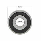 16100RS 10 x 28 x 8 mm Ball Bearings Double Sealed Rubber Steel - TDRMOTO