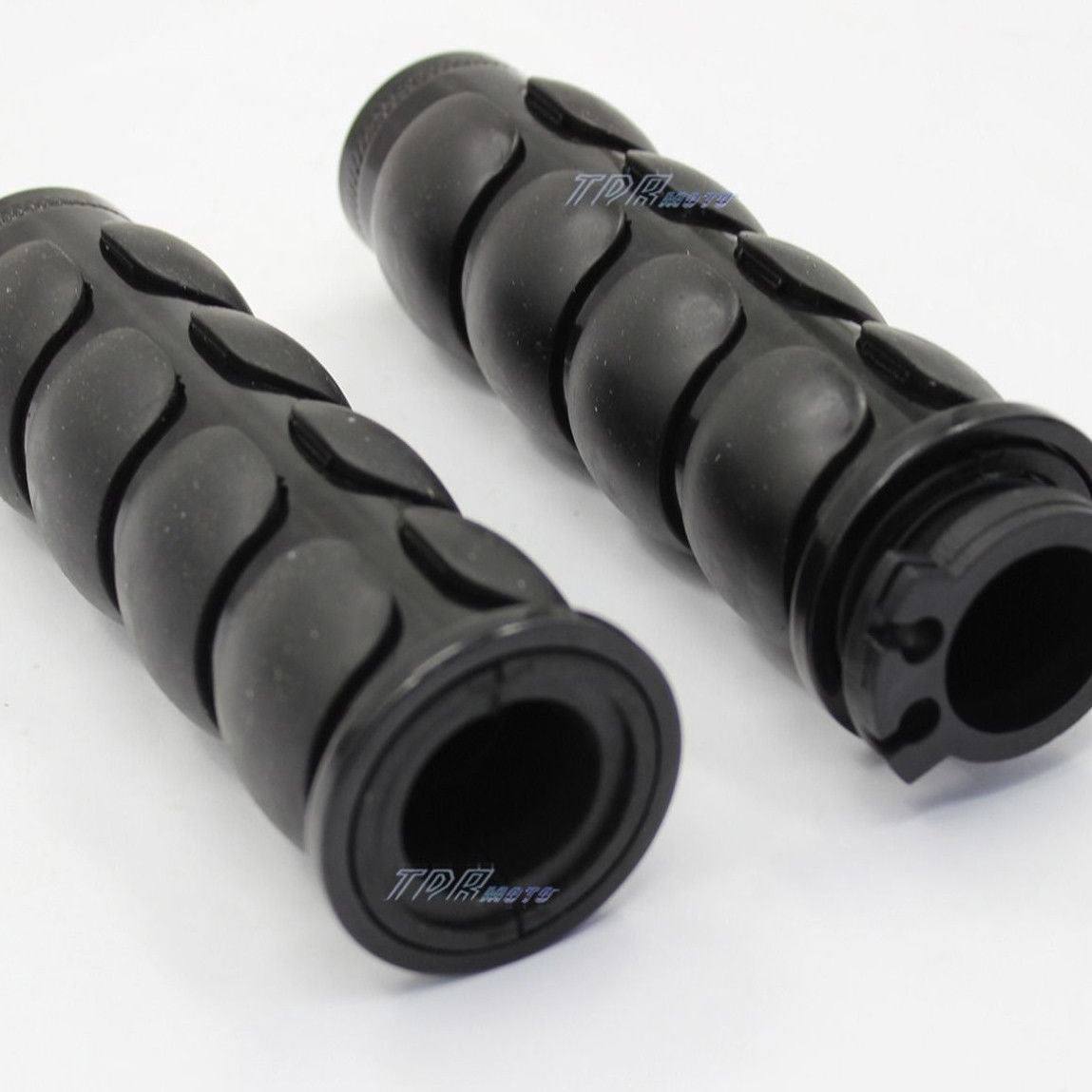 1"/25mm Black Handlebar Hand Grips with Throttle Boss - TDRMOTO
