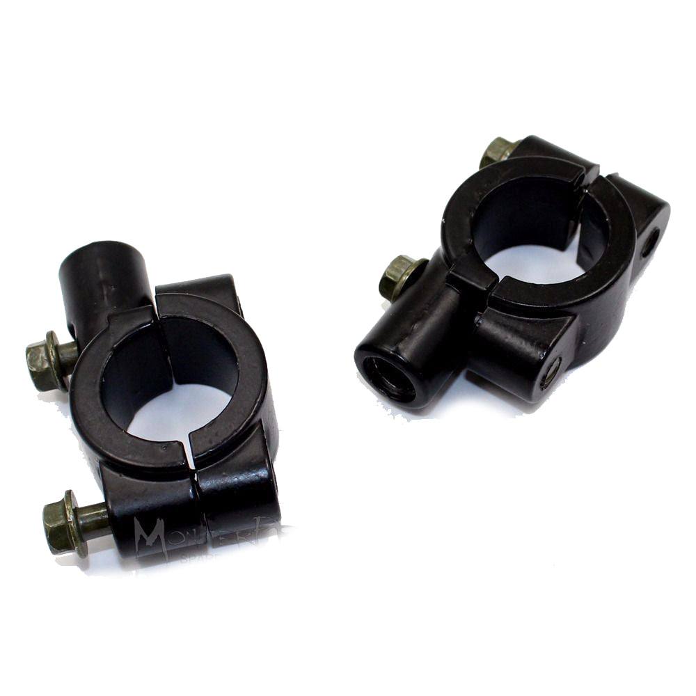8mm Mirror Mount Holders Bracket Clamp For 7/8" 22mm Handlebar ATV Motorcycle - TDRMOTO