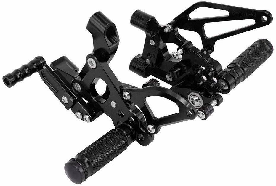 Fits Ducati 899 Panigale 2014 2015 Flexible Footrest Rearset Foot Pegs Black - TDRMOTO
