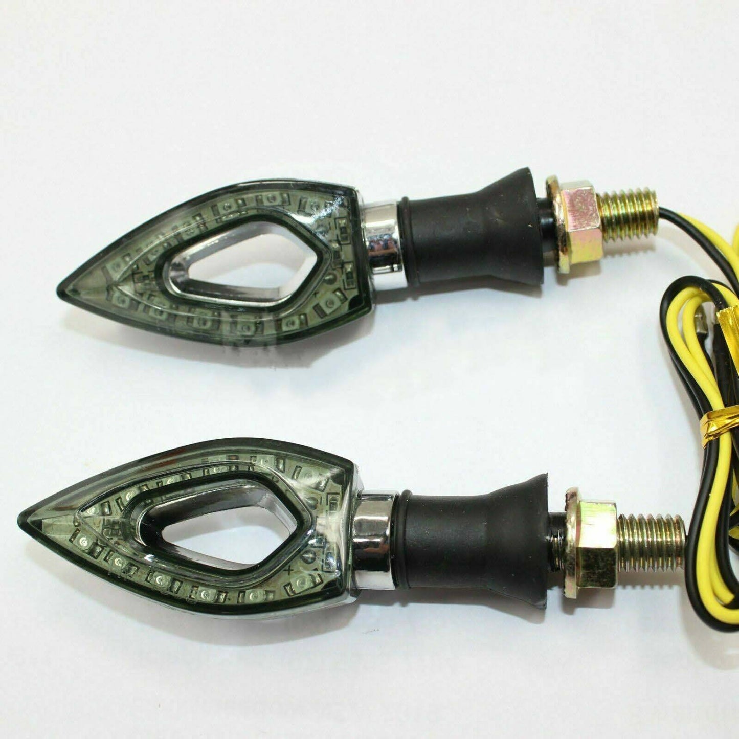 4x Mini LED Indicators Motorcycle Motorbike LED Blinkers For Yamaha Honda Suzuki - TDRMOTO