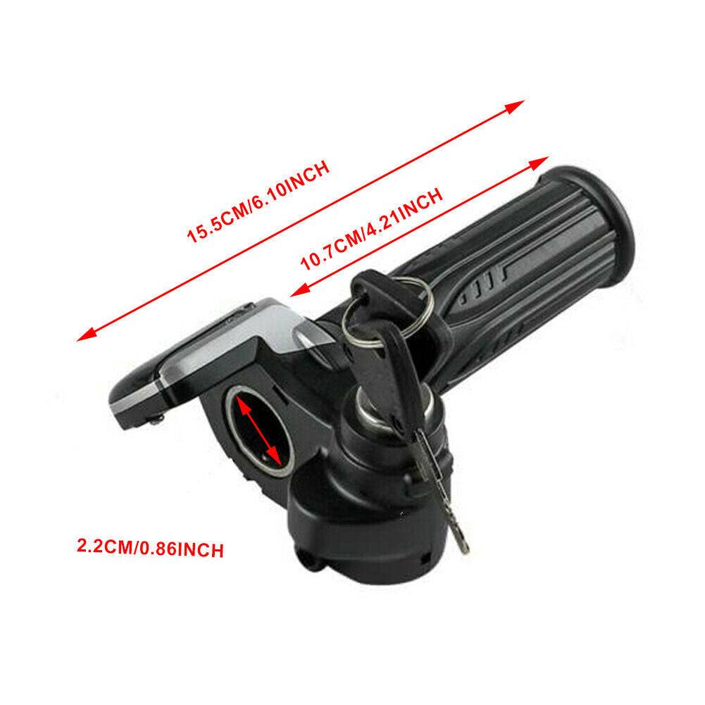 48V Electric Bike Twist Throttle With LCD Battery Display And Key Lock - TDRMOTO