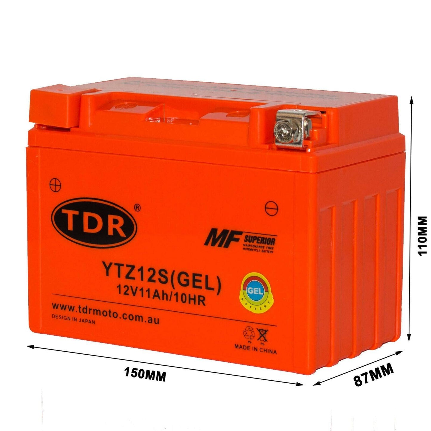 YTZ12S GEL Battery Honda CTX700 2014 NC700J (NM4) 2015 NC700X 2012/2013/2014 - TDRMOTO