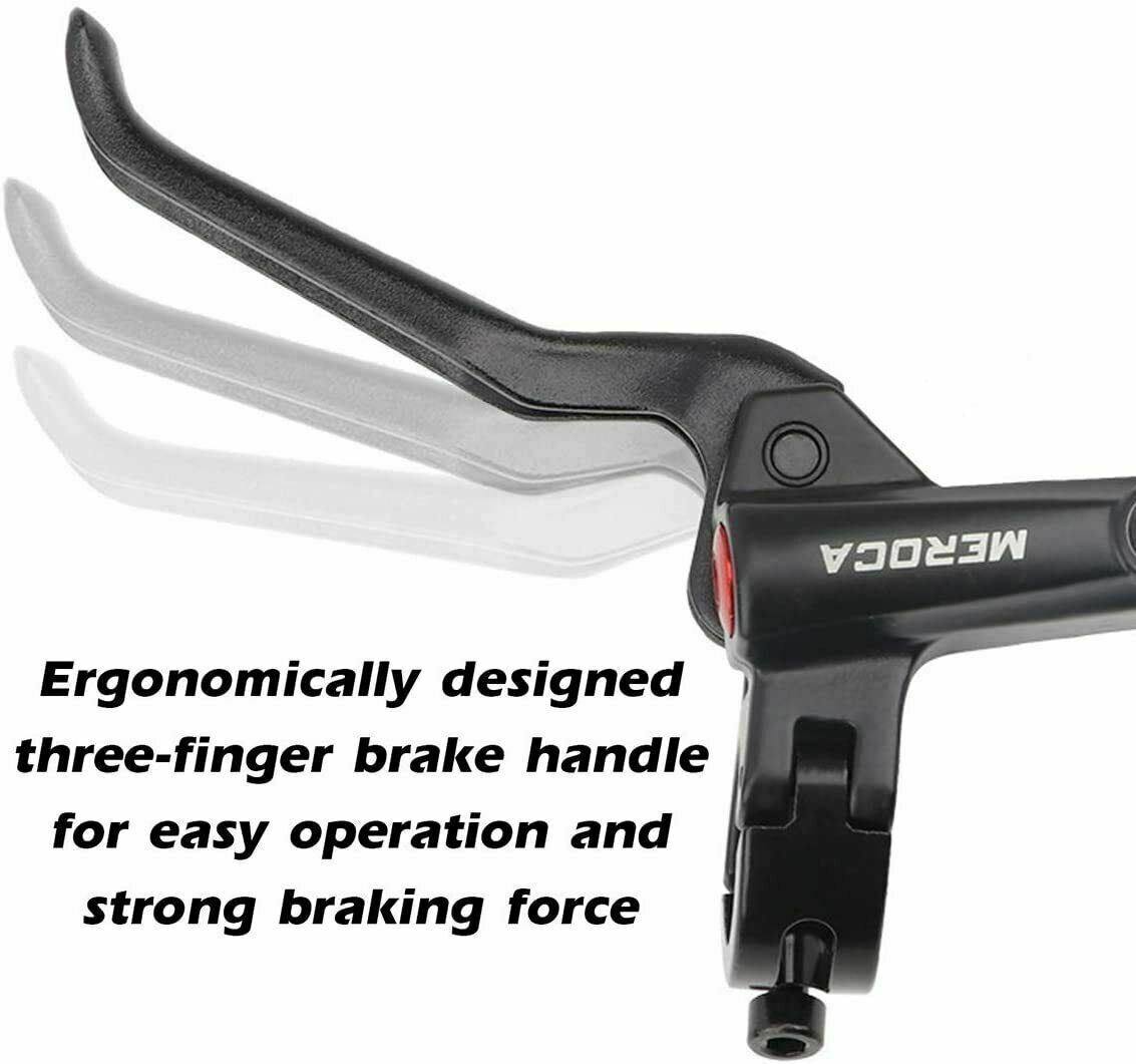 MTB Mountain Bike Hydraulic Disc Brake Levers Caliper Front Rear Set Black - TDRMOTO