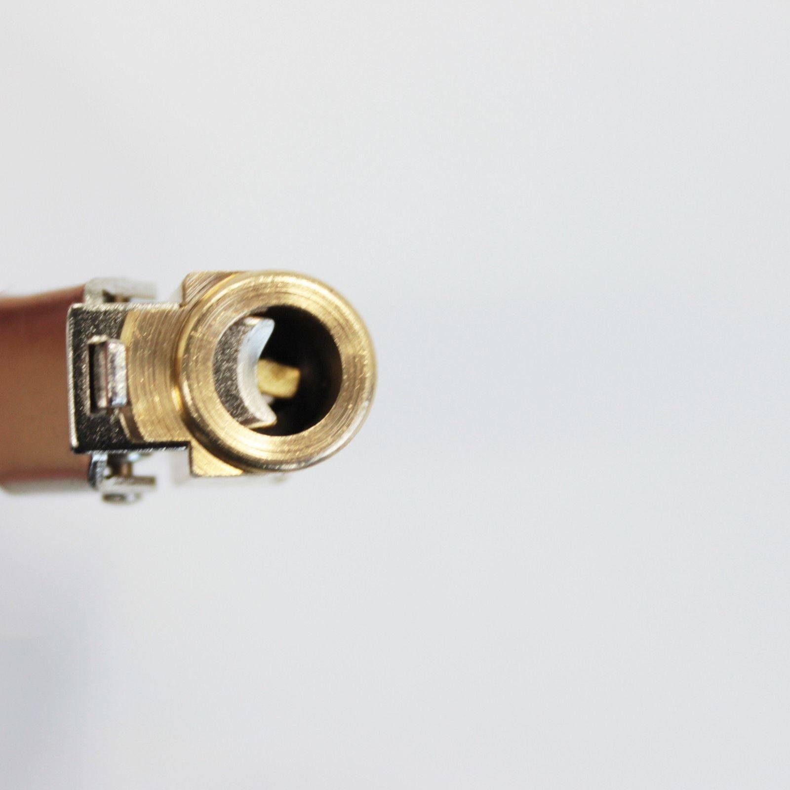 Straight Brass Car Truck Tire Tyre Inflator Valve Connector Clip On Air Chuck - TDRMOTO