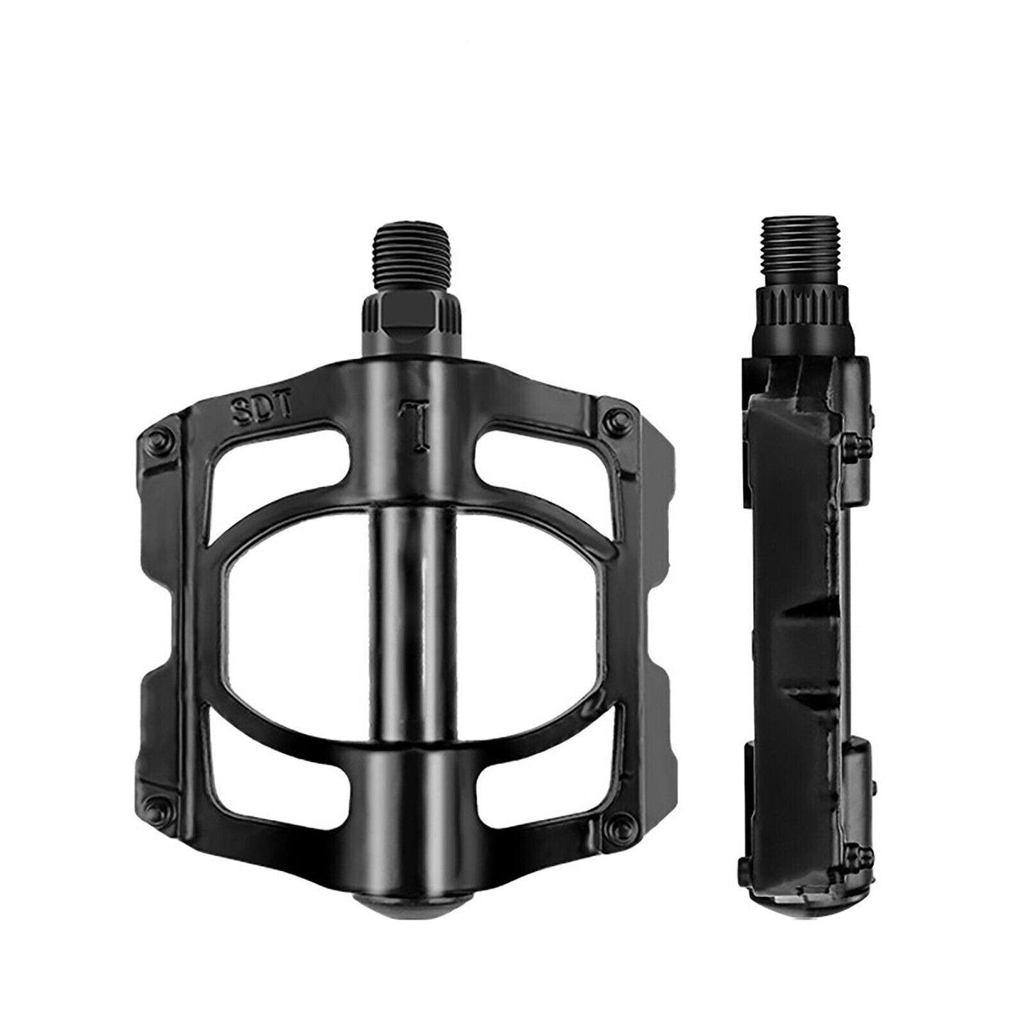 1 Pair Aluminium Alloy MTB Mountain Bike Bicycle Pedals Anti Slip 9/16" - TDRMOTO