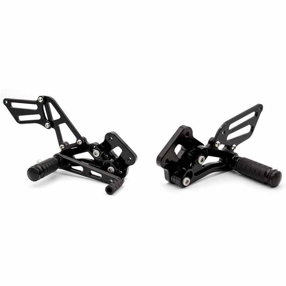 CNC Adjustable Rearset Footpegs Rear Set Black For SUZUKI GSXR 600/750 2006 -2010 - TDRMOTO