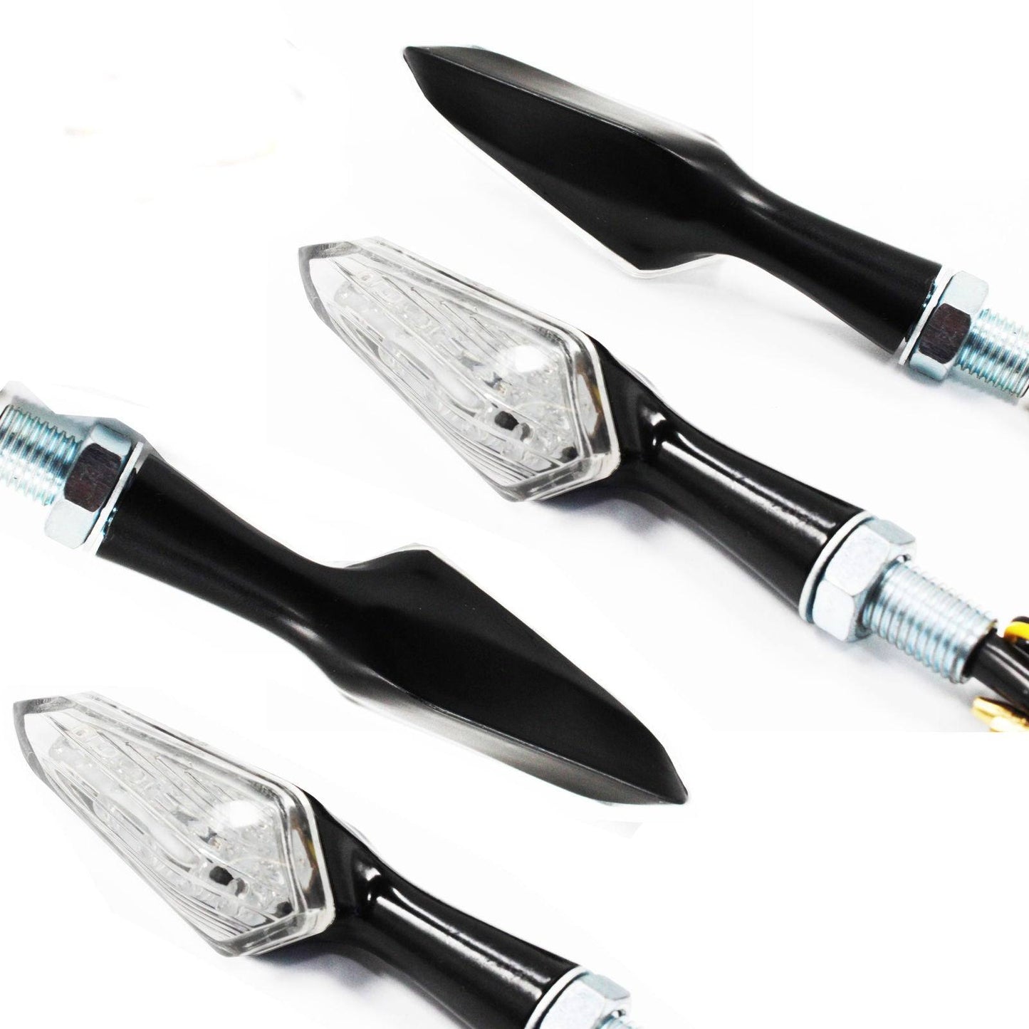 4x Alloy LED Indicators Motorcycle Motorbike LED Blinkers Yamaha Honda Suzuki - TDRMOTO