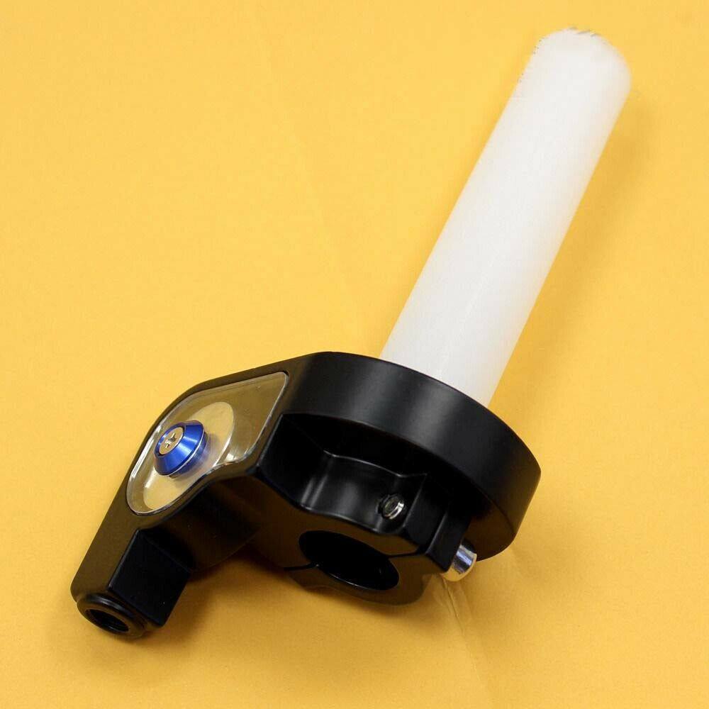 Twist Throttle + Orange Rubber Hand Grips For Dirt Bike Motocross Off Road Motorcycle - TDRMOTO