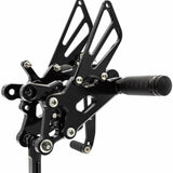 Black Rearset Rear Set Foot pegs Adjustable 4 YAMAHA 2006-2014 YZF R6 Gold 12 13 - TDRMOTO