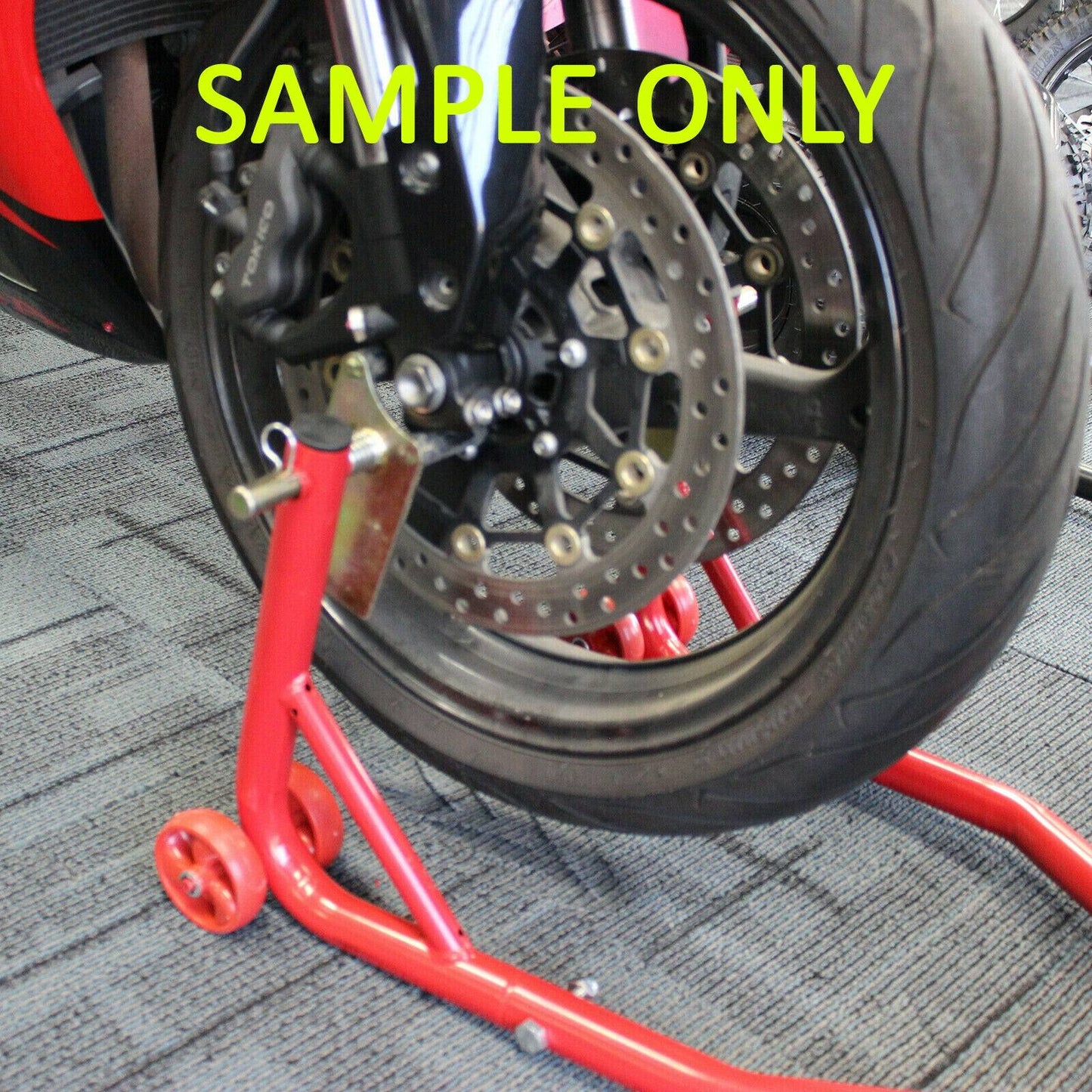 Motorcycle Stand Front Swingarm Lift Spool Pit Dirt Road Bike Universal - TDRMOTO