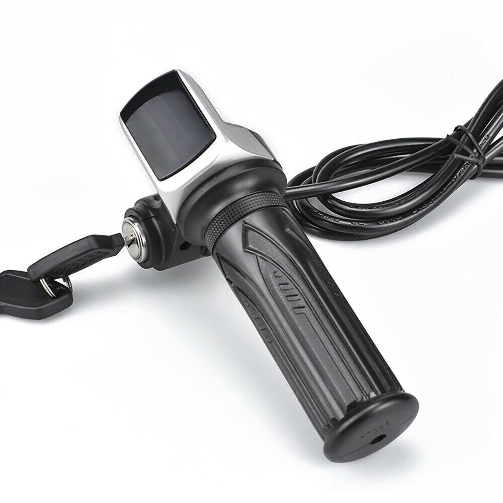 48V Electric Bike Twist Throttle With LCD Battery Display And Key Lock - TDRMOTO