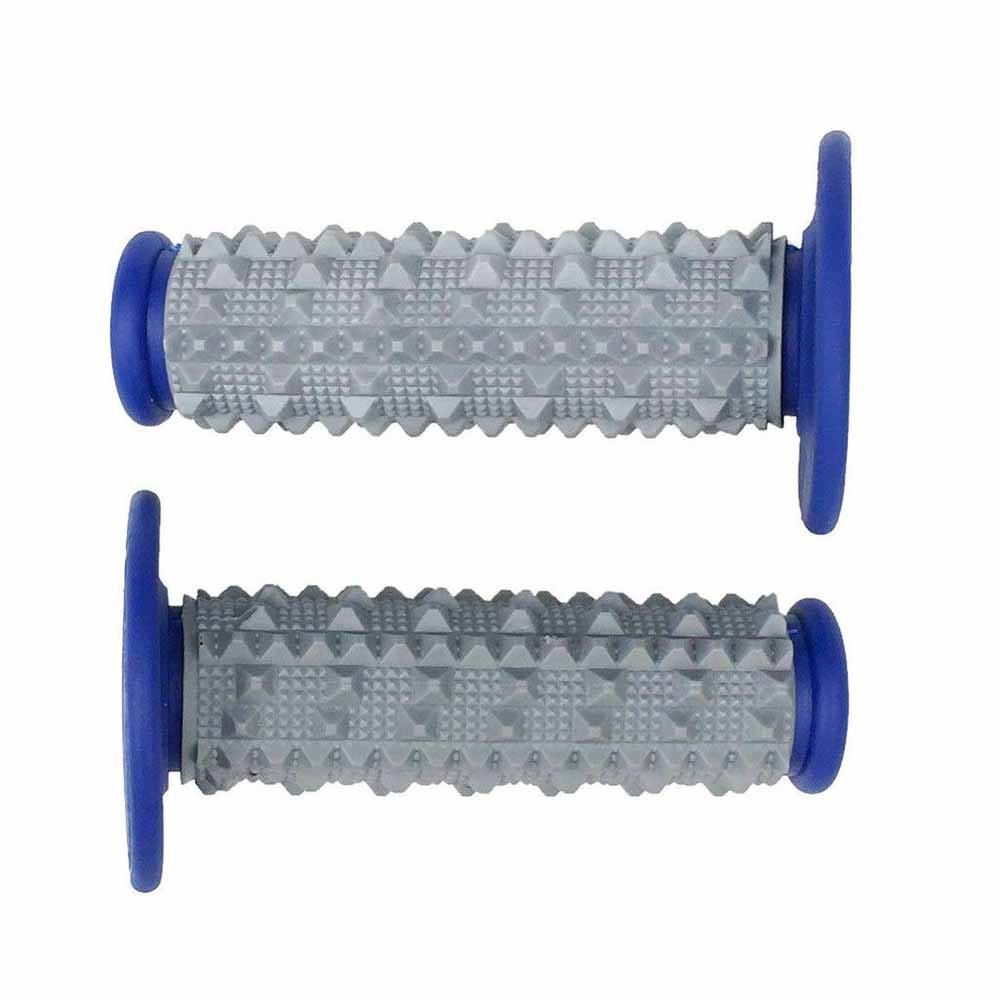 Blue MX Motorbike Hand Grips Dirt Pit Quad Bike Handle bars 22mm 7/8" - TDRMOTO