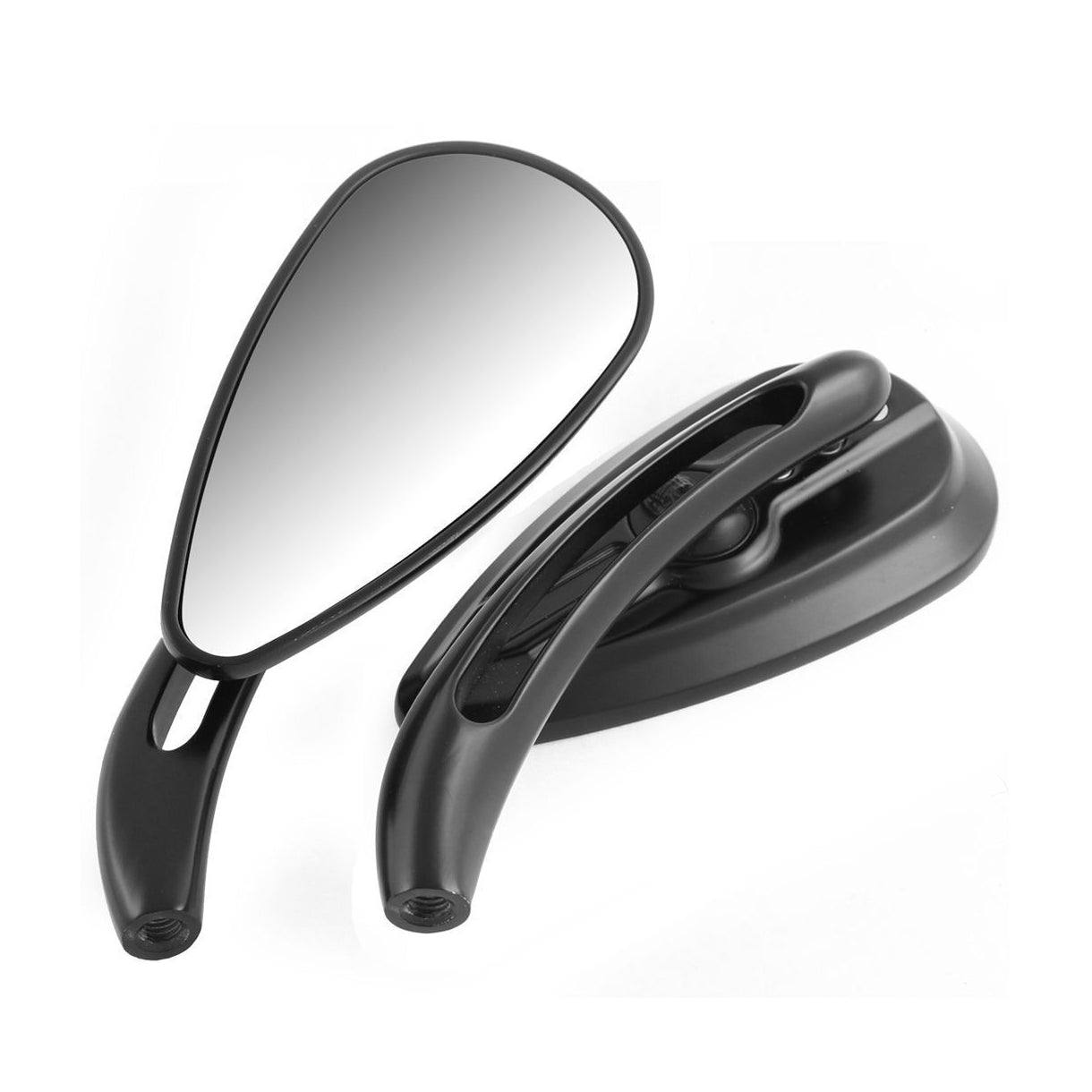 Black Skull Rearview Mirrors 4 Yamaha V-Star XVS 650 1100 Custom Silverado - TDRMOTO