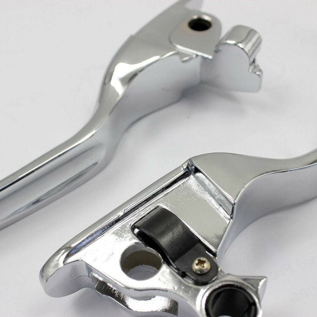 Chrome Brake & Clutch Levers for Harley 11/12/13 Road Glide Ultra FLTRU - TDRMOTO