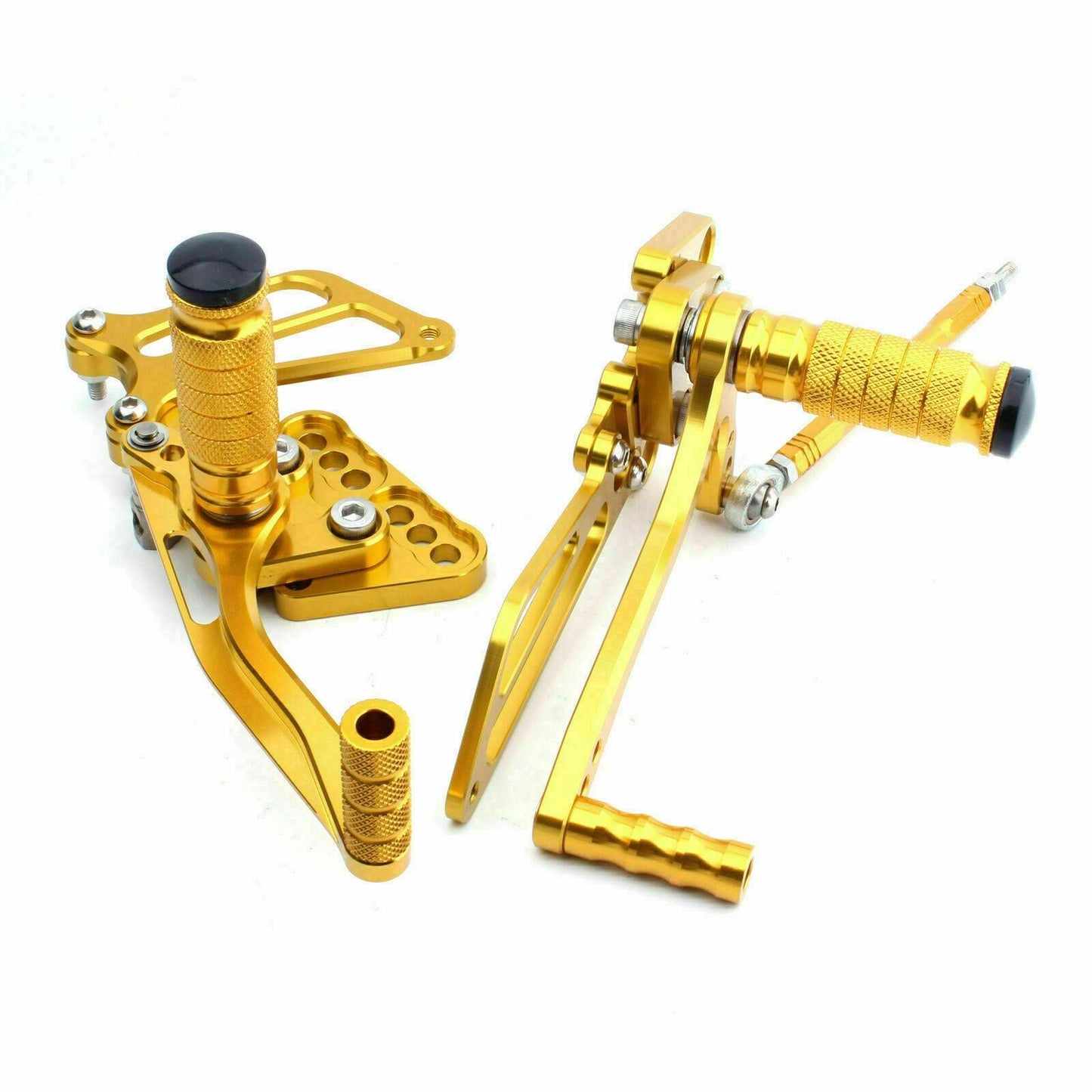 Suzuki GSXR1000 2005 2006 CNC Adjustable Rear Sets Black Rearsets 05 06 Gold - TDRMOTO